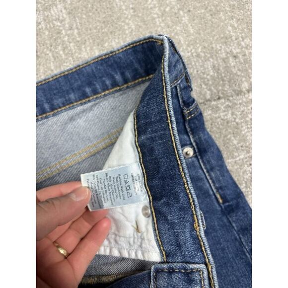 Everlane Button Fly Cheeky Cut Off Short Womens Size 30 Med Wash - Picture 3 of 9